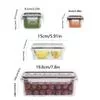Набор из 4 контейнеров для хранения продуктов с легко закрывающимися крышками (4 — для кладовка