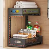 Органайзеры и системы хранения под раковиной — для кухня — фото 2