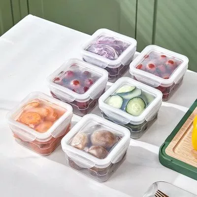 Пластиковый контейнер для хранения продуктов Прозрачный органайзер 350 мл — для кухня — фото 3