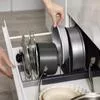 Масштабируемый разделитель для хранения крышек кастрюль и сковородок — для кухня