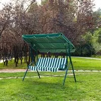 Открытый балкон двор сад взрослый железный металлический качели кресло двойные — для балкон — фото 2