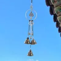 Ремесло Ручная работа Подвесной Колокольчик Ведьмы Винтаж Ретро Металлический Подвеска — для балкон — фото 2