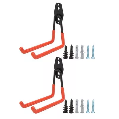 Гаражные крюки Оранжевые металлические для хранения Сверхпрочные настенные — для балкон — фото 3