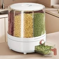 НОВЫЙ герметичный контейнер для хранения продуктов с вращением на 360° - Защита — для кухня — фото 2