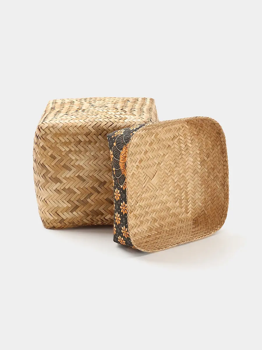 Корзинка плетеная — для ванная — фото 4