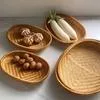 Овальная плетеная ротанговая корзина для хранения — для кухня