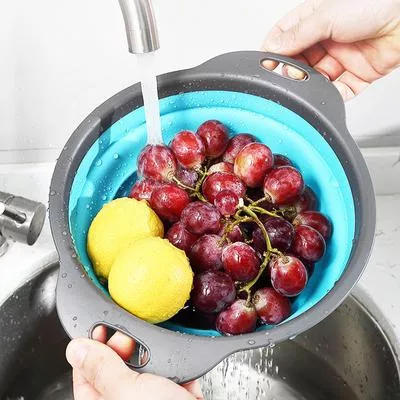 корзина для мытья фруктов и овощей с ручкой — для кухня — фото 3