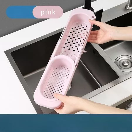 Телескопическая сливная полка Дренаж Бытовое мыло Губка Полотенце Хранение Корзина — для кухня